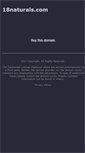 Mobile Screenshot of 18naturals.com